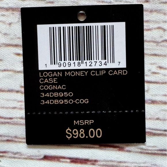 Frye Logan Money Clip Card Case in Cognac NIB - Picture 6 of 10